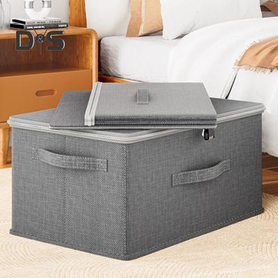 Låsbar Organizer Lekeoppbevaringsboks med glidelåshåndtak Design Stor kapasitet Mye brukt Leketøy Oppbevaring Organizer Veske