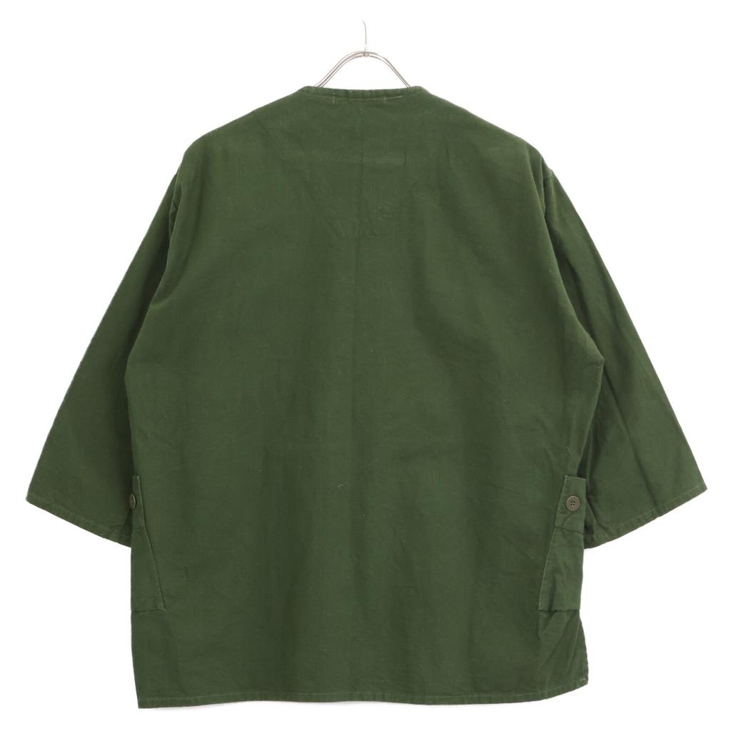 CATTA Khaki Collarless Jacket Jacket Not Written khakiUsed