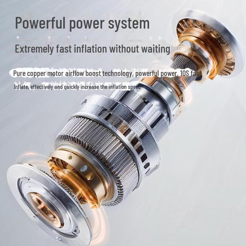 Smart Portable Air Pump & Flashlight: High-Voltage, Fast Charging, Wireless Digital Display for Cars & Travel