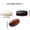 100-1000 peças 15x7mm Contas Ovais de Madeira Tingidas Marrom Coco, Contas Espaçadoras Soltas de Madeira Natural para Fazer Joias e Artesanato DIY