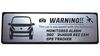 Honami Works New C28 Serena Normal Standard X XV SERENA Security Emblem 24-hour Surveillance Dash Cam GPS Tracker Sticker