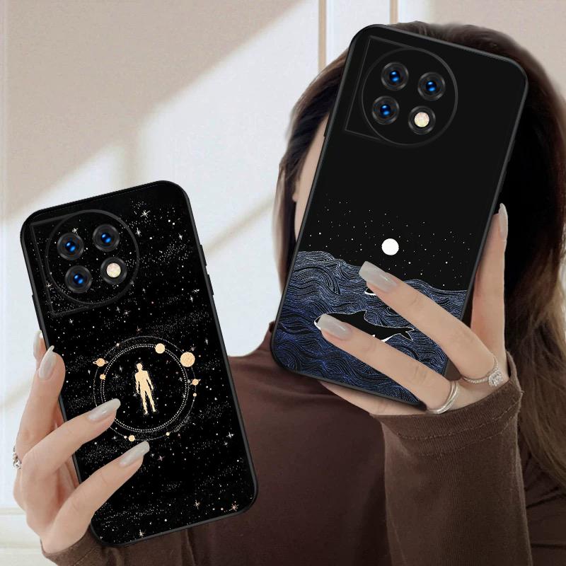 Mountain and Moon For OnePlus 8 9 11 12 13 10 Pro 9RT 8T 12R Ace 3 5 2V Nord CE 2 4 Lite N20 SE 30 N200 silicone soft phone case