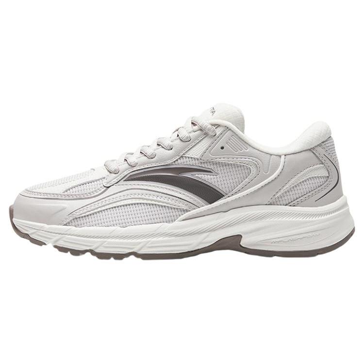 New Anta AT952 Anti Slip Wear Resistant Low Top Fabric Breathing Mesh Casual Running Shoes Women's Gray White 922325592-1