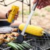 3/9/20 PCS For Camping Outdoor Spatula Fork Tongs Knife Brush Skewers BBQ Tools Set Stainless Steel Barbecue Utensil