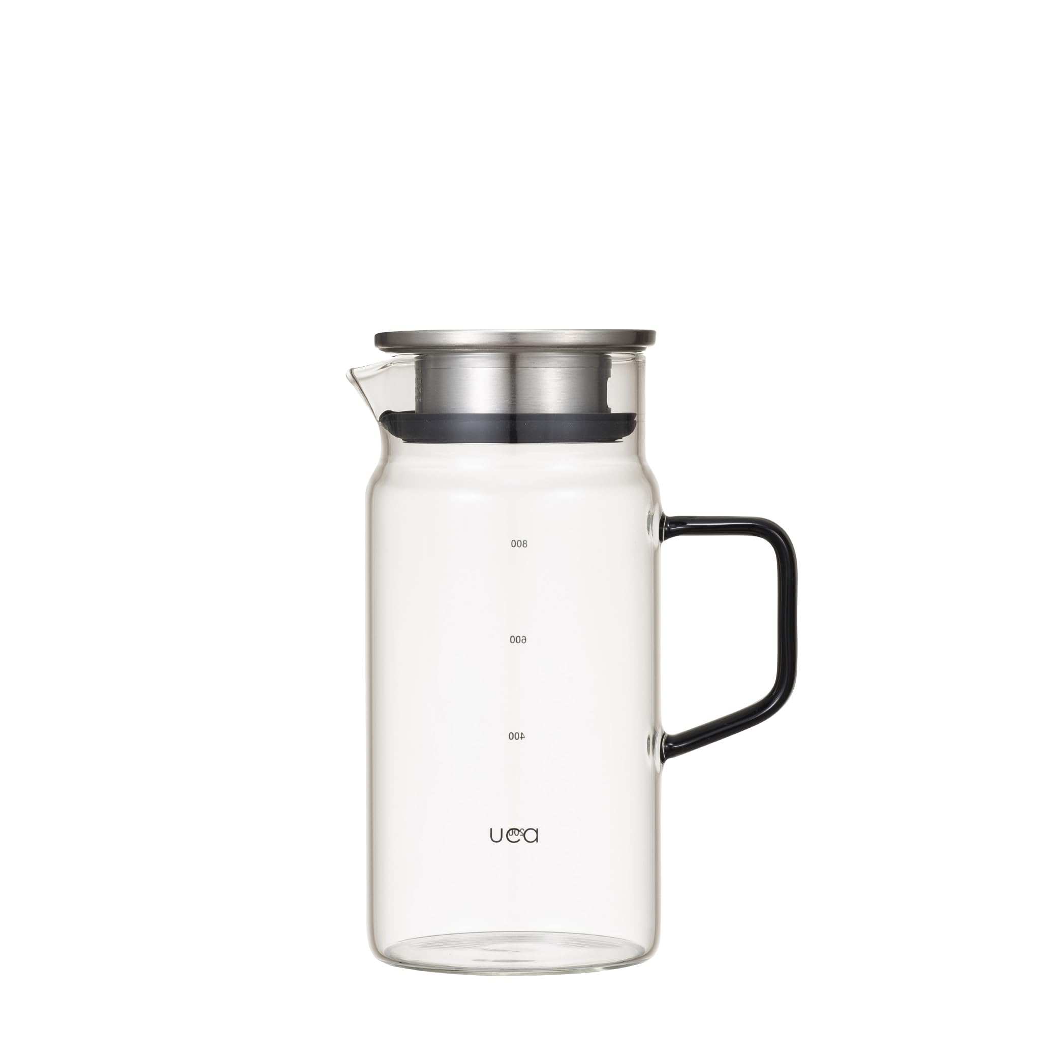 CB Japan Ice Cream with Suitable for Hot Dishwasher Glass Water Jug with LOG Pot, Heat-Resistant Glass, 1.0L, Filter, Water, Safe, Heat-Resistant