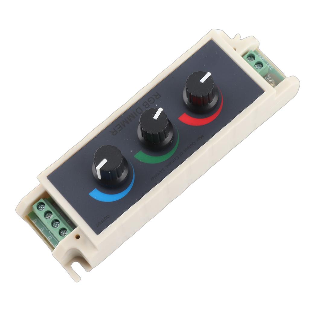 RGB Knob Dimmer Smart LED Light Brightness Adjustment 3‑Channel Controller DC12‑24V