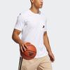 adidas Dame Avatar Pkt Lillard Basketball Sports Pocket Loose Round Neck Short Sleeve White Men's GP3436