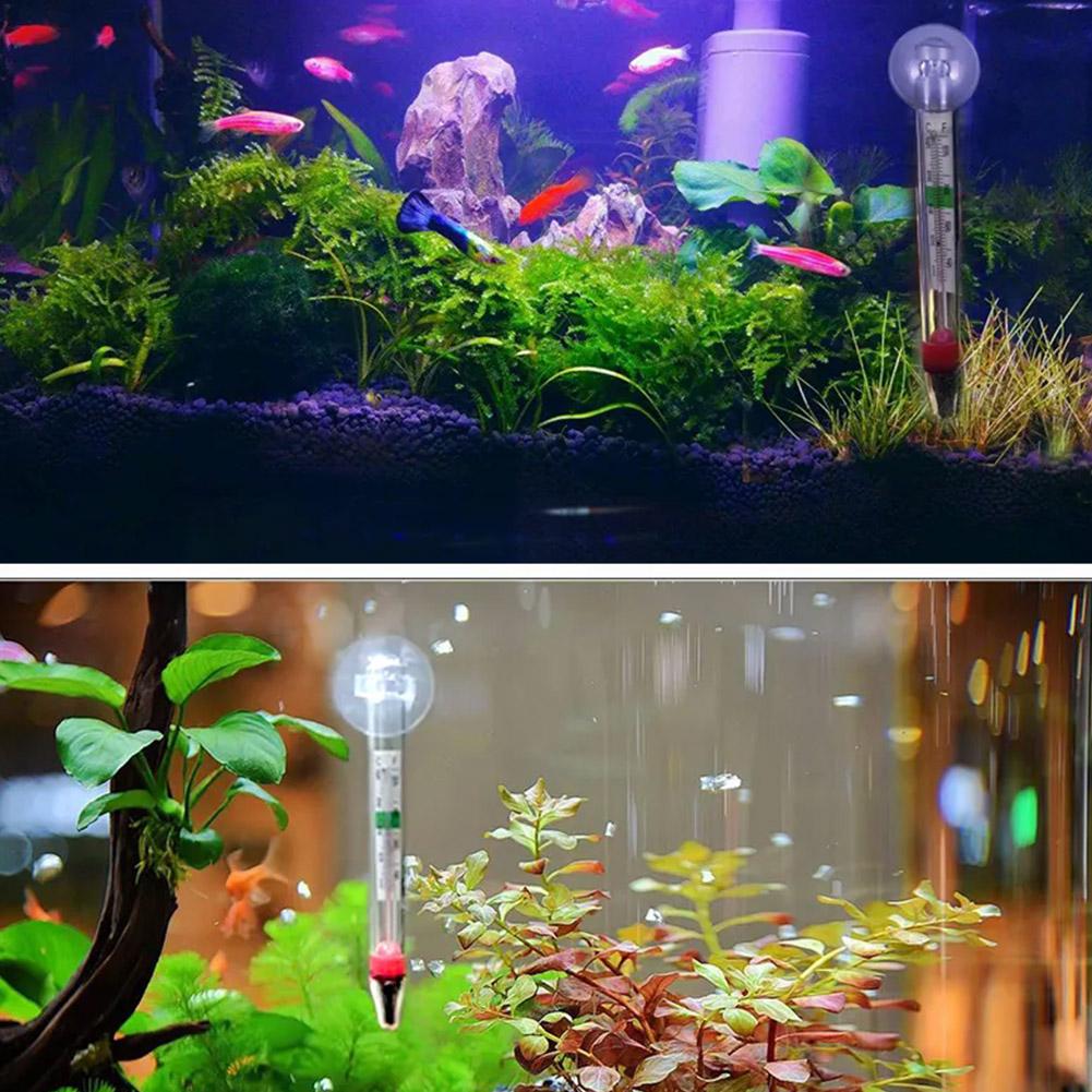 Digitales schwimmendes Aquarium-Vertikalthermometer mit Saugnapf, Aquarium-Glastemperaturmessgerät, Heimtierbedarf