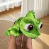 Color Changing Lizard Shoulder Plush Toy with Magnetic Base Green Chameleon Stuffed Animal Novelty Gift