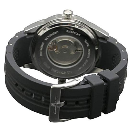 Salvatore Marra Quarz Dual Time Uhr Offiziell Importiert Herren SM18113-SSWHBL,