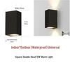 LED Waterproof Exterior Wall Light for Villa Courtyard - Creative Double-Headed Balcony and Door Pillar Spotlight