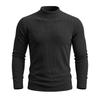 Men's Thermal Mock Neck Knit Sweater Casual Ribbed Pullover Tops for Fall Winter Daily Wear Streetwear Slim Fit Knitwear