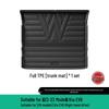 Kia EV6 2022-23 TPE Floor Mats - Complete Car & Trunk Coverage, Includes Backrest Mat