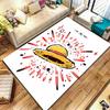 Dywanik z Motywem Monkey D. Luffy z One Piece do Salonu Sypialni Dekoracja Domowego Sofy Mata Podłogowa Antypoślizgowa dla Dzieci