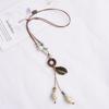 New Accessories Ceramic Necklace Ethnic Style Long Fringed Sweater Chain Simple Versatile