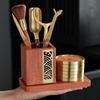Wooden Tea Ceremony Tools Set Rosewood Ebony Handmade Chinese Accessories Gongfu Making