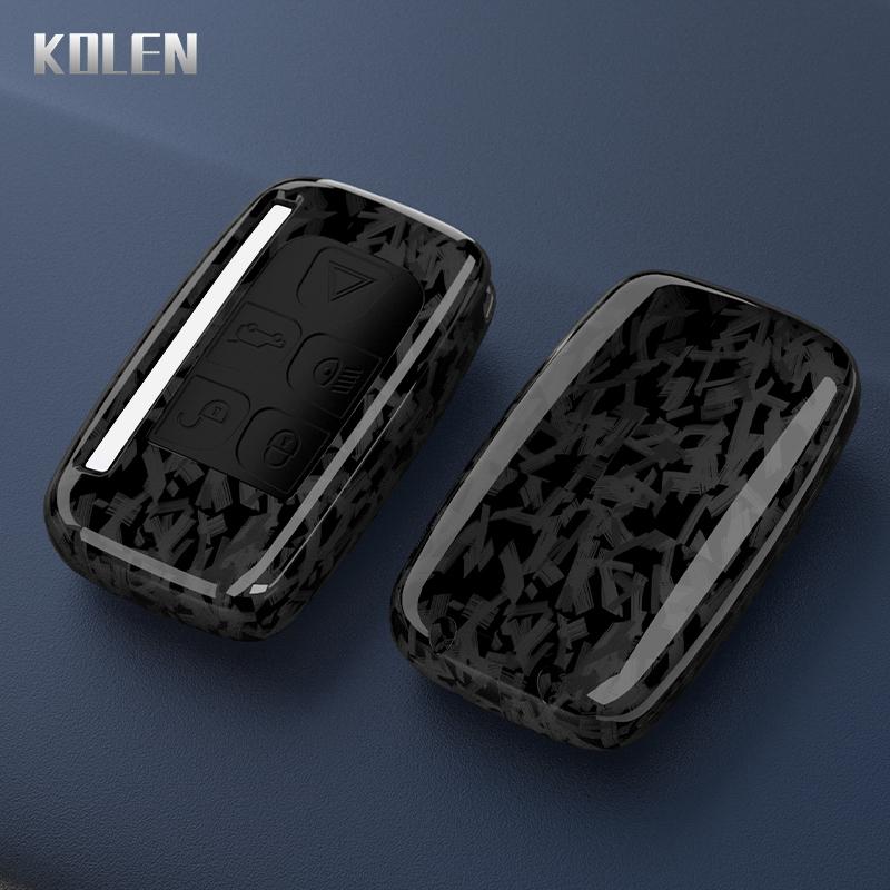 Abs Carbon Fiber Car Key Case Cover For Land Rover Range Rover Sport Evoque Freelander Velar Discovery 4 Jaguar Xe Xj Xf Guitar