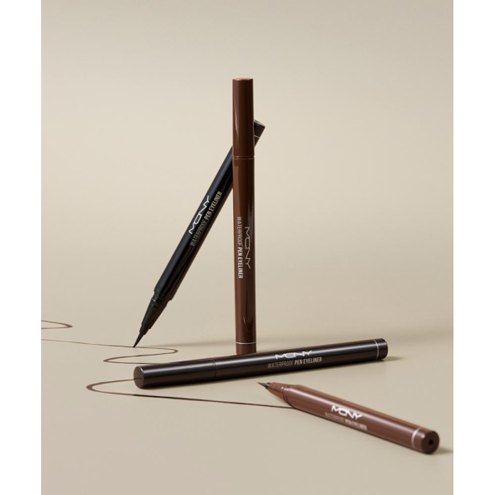 Mqny Mcqueen New York Waterproof Brush Brush Eyeliner  Slim Sharp Liquid 3 Colors 0.6g