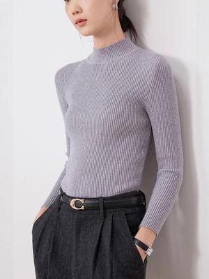 Damen Langarm Rollkragen Slim Fit Strickpullover - Herbst/Winter Kollektion 2025