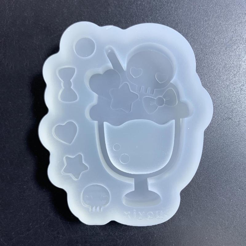 Resin Casting Shaker Mold Epoxy Quicksand Silicone Mold Resin Shaker Mold for Pendant Jewelry Keychain Decoration Making