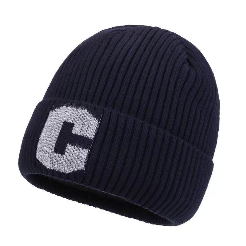 Neuer Stil Wollmütze C Standard plus Samt verdickte Strickmütze Kälteschutz und Wärme Herbst und Winter Ohrenschutz Strickmütze Baotou-Mütze