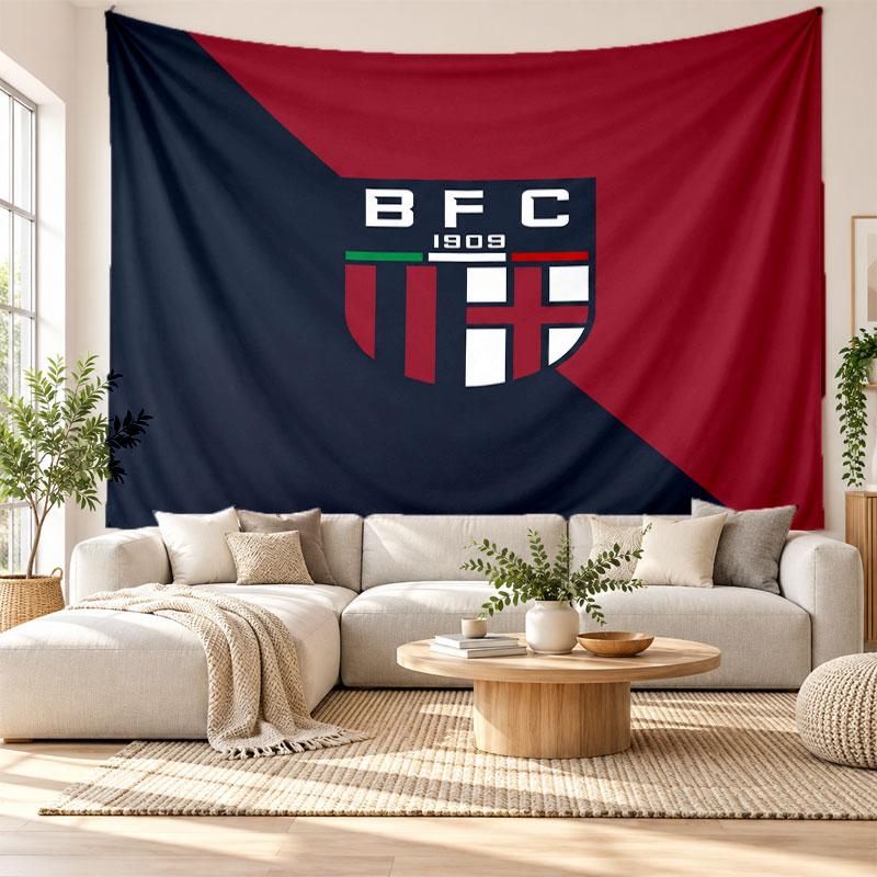 Bologna FC Wall Tapestry, Soft Fabric Wall Hanging, Decorative Backdrop For Bedroom Home Wall Art