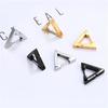 1 PC Punk Triangle Earrings - Unisex, Hypoallergenic Stainless Steel for Modern Style & Durability