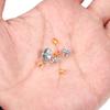 50-100 pz/lotto Ottone Mezza Foro Pendenti E Ciondoli Occhio Spilli Perline Tappi Superiore Forato Balle Del Pendente Risultati Connettori Per Creazione di Gioielli