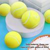 Squeaky Tennis Dog Chew Toy Bite Resistant Aggressive Chewer Interactive Ball Toy Small Medium Large Dog Teething Cleaning Ball Toy