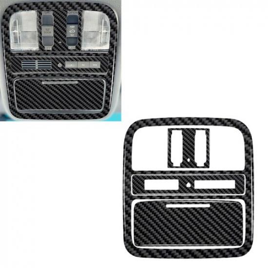 4Pcs Carbon Fiber Interior Overhead Control Cover Trim For Honda Pilot 2012-2015