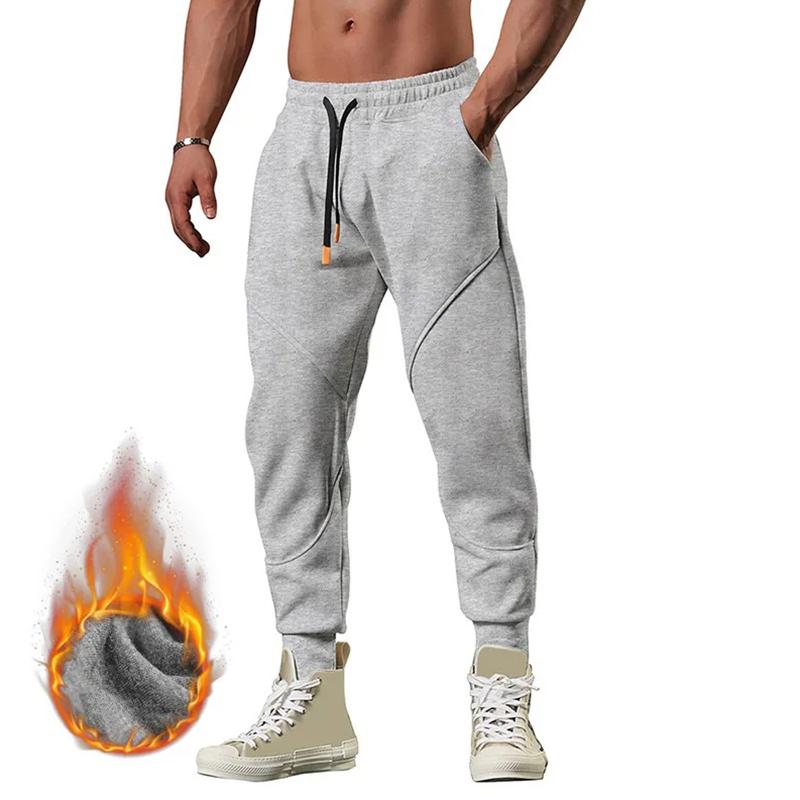 الرجال فضفاض الرباط قيعان السراويل المستقيمة أقدام مجمعة الرجال بانت Sweatpants بلون