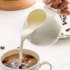 Handle White Porcelain Latte Coffee Milk Pot, Mini Milk Can, Sauce, Drainage Cup, Sugar Can, Coffee Utensils, Hotel Tableware