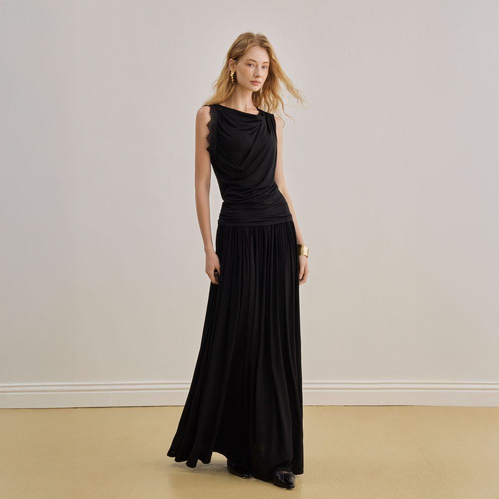 Waiwaiaiem Yy_Lace Patchwork Skirt