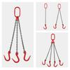 Double Hook Steel Lifting Slings with Chain for Cranes - Small Hook, Large Opening