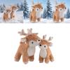 Reindeer Stuffed Animal Plush Doll With Soft Fabric For Christmas Decorations And Gifts