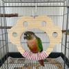 Hanging Bird Training Stand Wooden Interactive Bird Toy Parrot Play Rack  Avian Activities