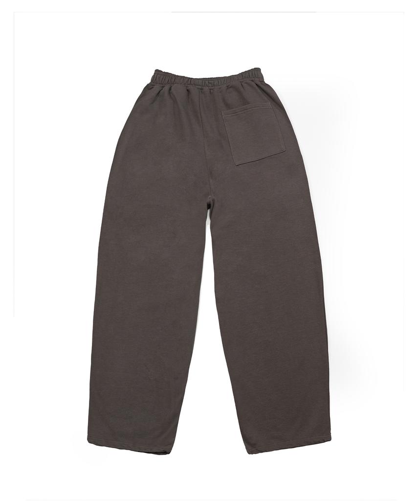 PHERMENON Pigment Oversized Wide String Jogger Pants - Gray