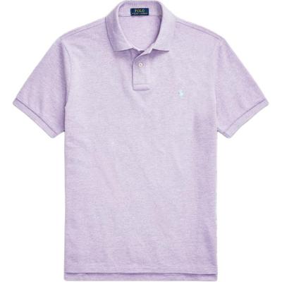 Polo Logo Embroidered Straight Fit Short Sleeve Polo Shirt Men Tops Purple MNPOKNI1N821584-500