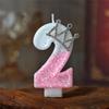 Temu Crown Princess Birthday Number Candles - Creative Cake Decorations for Parties