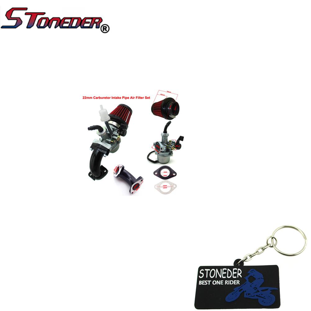 STONEDER Mikuni 26mm Carb Air Filter Intake Pipe Set For Chinese 110 140cc YX Pit Bike