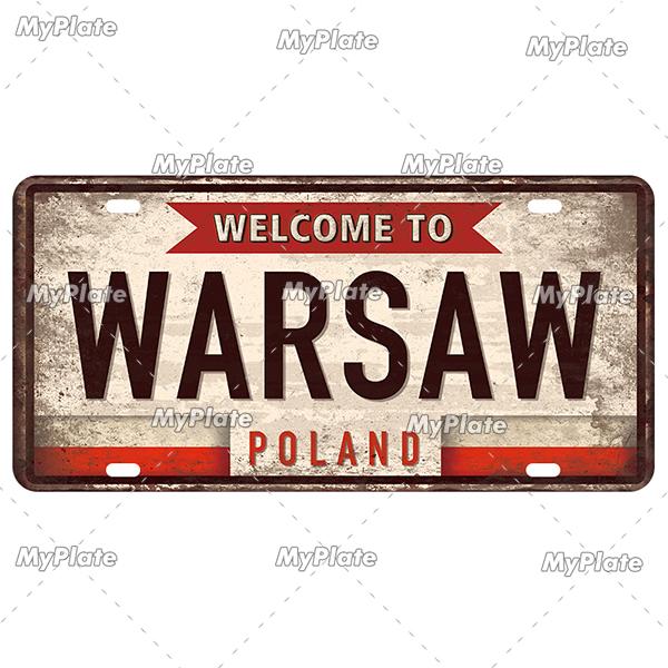 [MyPlate] Country City Style 15x30CM Plate Vintage Metal Sign Plaque Tin Sign Man Cave Decoration Bar Sign Club Poster Gift