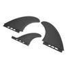 3PCS Surf Fin Set Flexible Stable Lightweight Durable PVC Surfboard Fin for Inflatable Surfboards Longboard