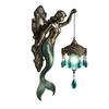 Vintage Resin Mermaid Wall Lamp Decorative Ornament, High-end Niche Pendant