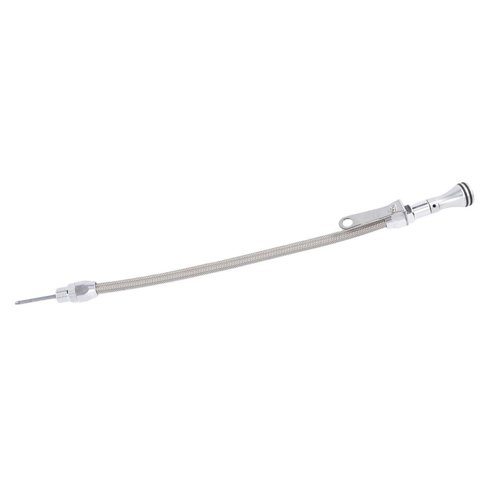 Stainless Flexible Oil Pan Dipstick and Tube Kit 20in Screw In Style Replacement for SB 289 302 351W BB 429 460 Engine