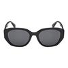 MaxMara Logo Oval Sunglasses Unisex Sunglasses Black MM0156K