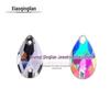 Teardrop Crystal Glass Double-Hole Embellishments for DIY Sewing Projects