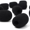 10 stuks/zak Zwarte Spons Schuim Cover Microfoon Headset Windscherm Microfoon Cover Pads