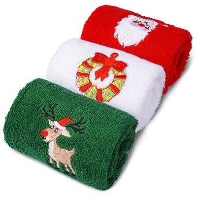 3db karácsonyi konyharuhák pamut Merry Christmas kéztörlő