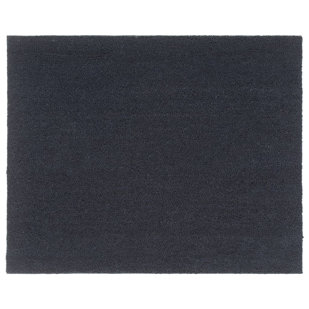 Doormat Dark Grey 80 x 100 cm Coir Fiber Tufted