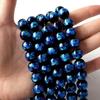 [GOLD STONE] Glow-in-the-dark Firefly Glass Beads, Blue, 14mm, 30 Beads, Sold Individually, 40cm Long, Okinawa, Type A, Glow-in-the-Dark